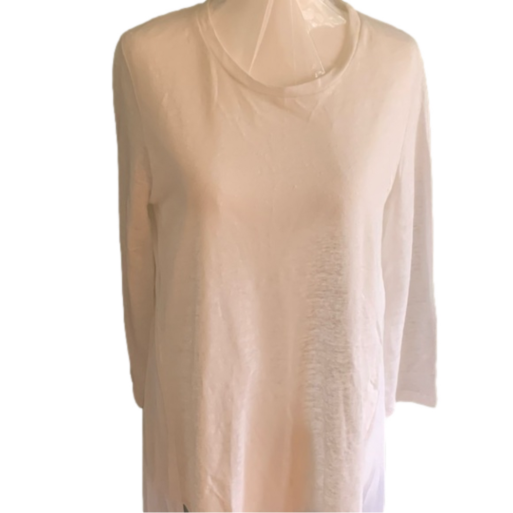 White sheer top